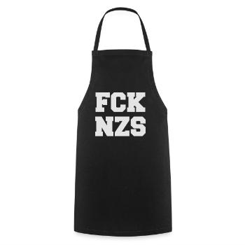 FCK NZS Human Rights - Cooking Apron - black - Front - AI Model Male 185 dark (185cm)