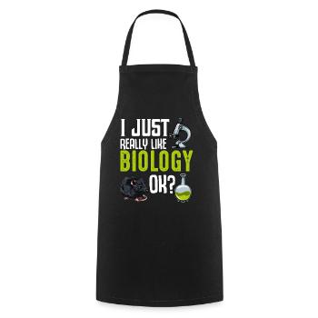 Cool Biologie Statement Biologen Geschenkidee - Kochschürze - Schwarz - Vorne - AI Model Male 185 dark (185cm)