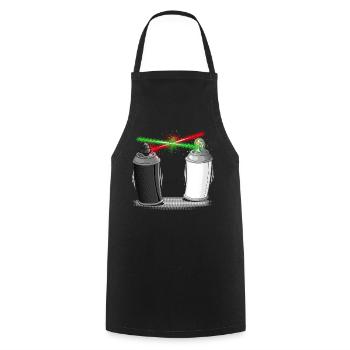 Graffiti wars - Kochschürze - Schwarz - Vorne - AI Model Male 185 dark (185cm)