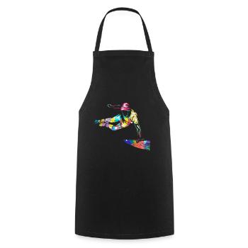 Parkour - Cooking Apron - black - Front - AI Model Male 185 dark (185cm)