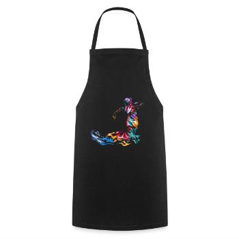 Flamenco gift - Cooking Apron - black - Front - AI Model Male 185 dark (185cm)