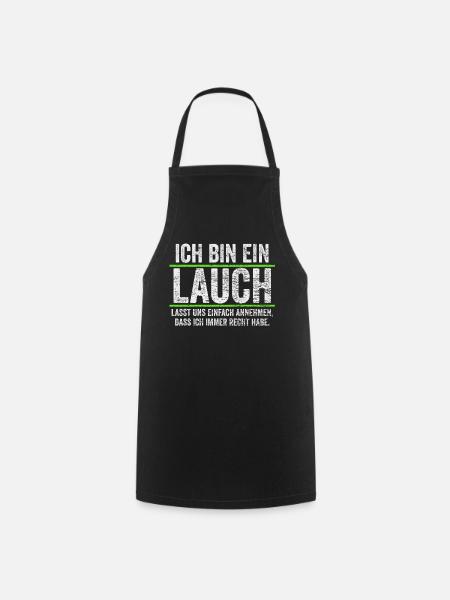 Lauch Sportler - Kochschürze - Schwarz
