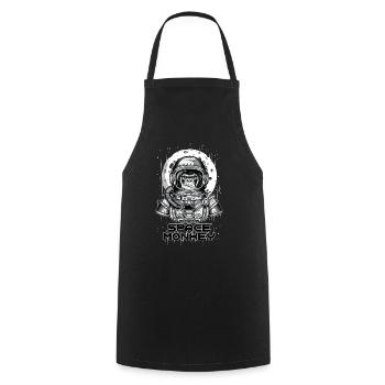 SPACE MONKEY - Cooking Apron - black - Front - AI Model Male 185 dark (185cm)