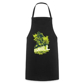 Downhill gift - Cooking Apron - black - Front - AI Model Male 185 dark (185cm)