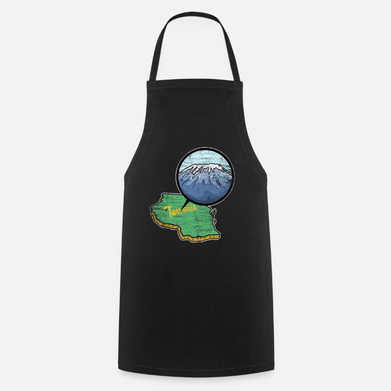 Kilimanjaro Berg Geschenk - Kochschürze - Schwarz