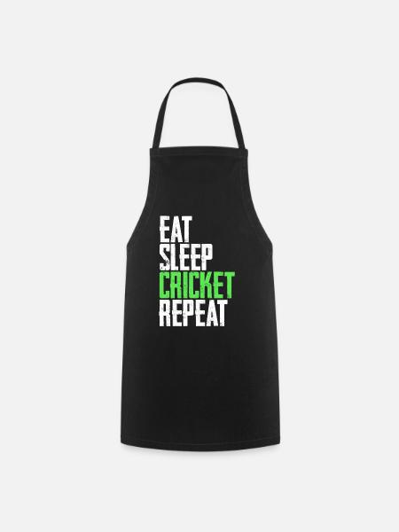 Cricket cricketer - Cooking Apron - black