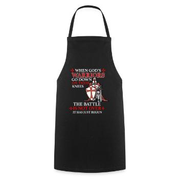 Le christianisme cadeau - Tablier de cuisine - noir - Devant - AI Model Male 185 dark (185cm)