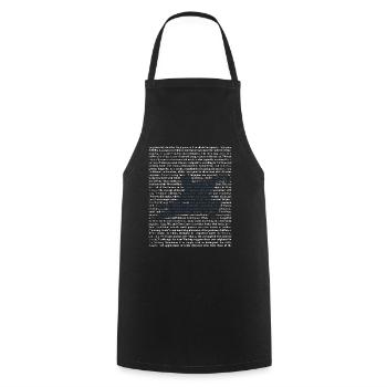 Tai Chi gift - Cooking Apron - black - Front - AI Model Male 185 dark (185cm)