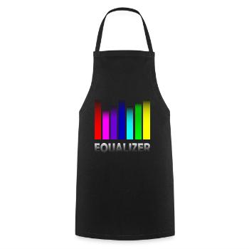 Gay Pride Gift - Cooking Apron - black - Front - AI Model Male 185 dark (185cm)