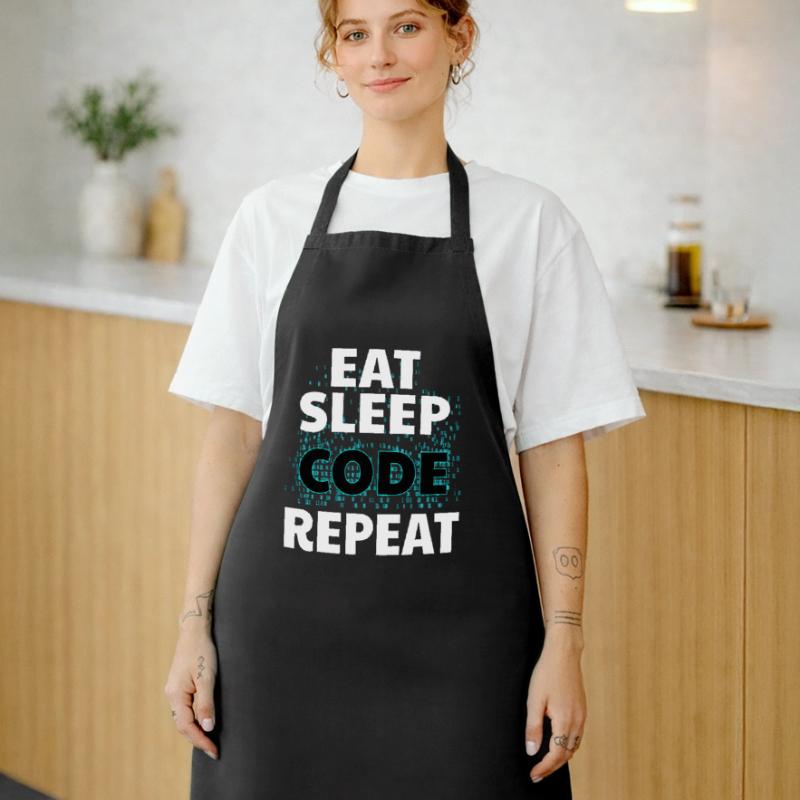 Eat Sleep Code Informatik Programmieren Nerd Java Kochschürze