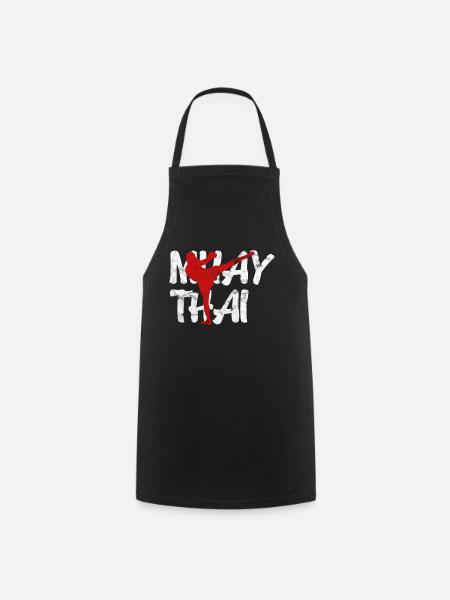 Muay Thai Kampfkunst - Kochschürze - Schwarz