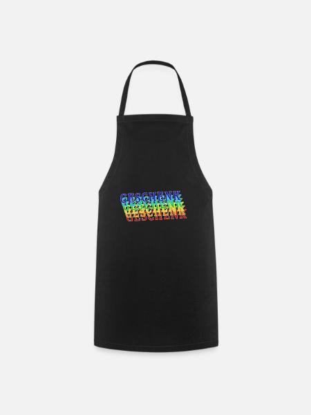 Geschenk Geschenk Geschenk Geschenk Geschenk - Kochschürze - Schwarz