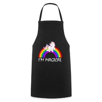 Gay Pride Gift - Cooking Apron - black - Front - AI Model Male 185 dark (185cm)