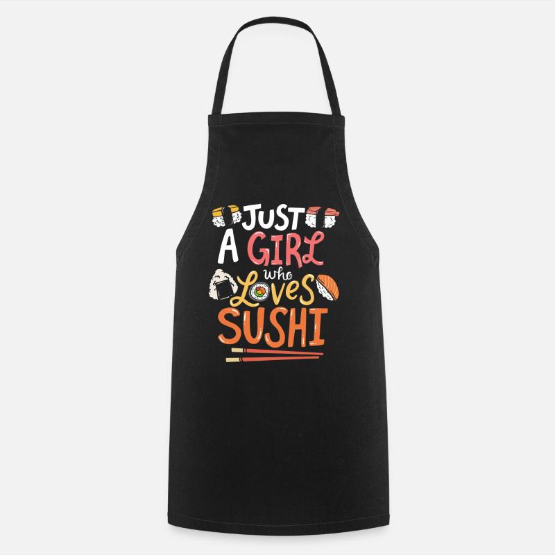 sushi - Cooking Apron - black