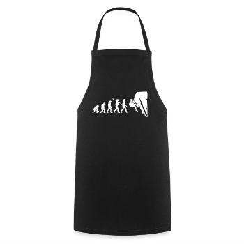Climbing Bouldering Evolution Mountaineering - Cooking Apron - black - Front - AI Model Male 185 dark (185cm)