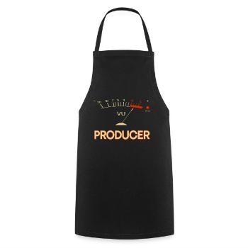 Producer VU Meter Hi-Fi Vintage Stereo Audiophile - Cooking Apron - black - Front - AI Model Male 185 dark (185cm)