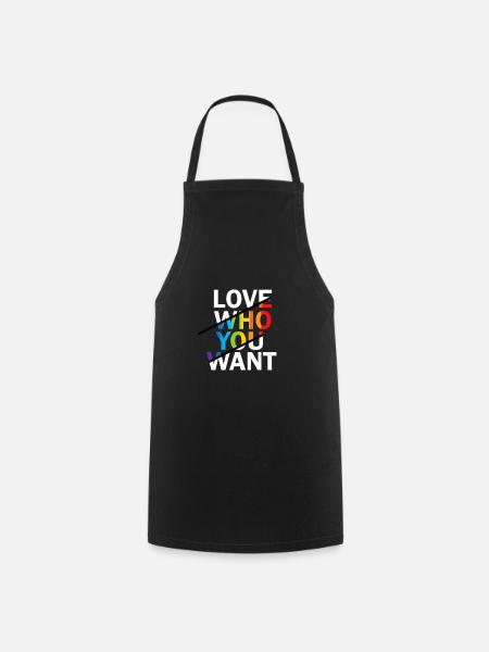 Gay Pride Geschenk - Kochschürze - Schwarz