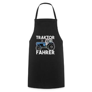 Fortschritt Traktor Fahrer Landwirt Geschenk - Kochschürze - Schwarz - Vorne - AI Model Male 185 dark (185cm)