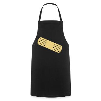 Band-aid - Cooking Apron - black - Front - AI Model Male 185 dark (185cm)