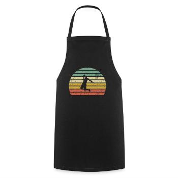 basketball - Cooking Apron - black - Front - AI Model Male 185 dark (185cm)