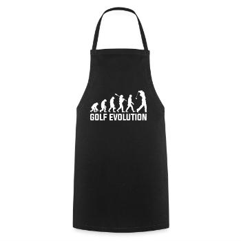 Golf Evolution - Kochschürze - Schwarz - Vorne - AI Model Male 185 dark (185cm)