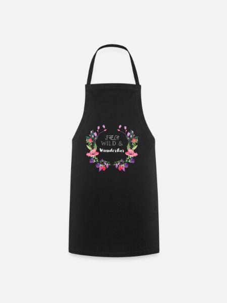 Méchant et sauvage et merveilleux - Tablier de cuisine - noir