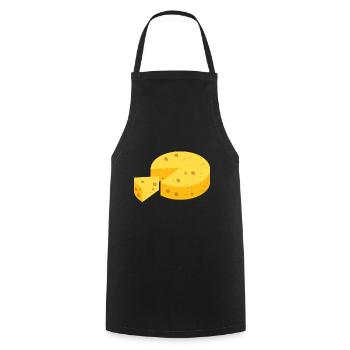 Fromage - Tablier de cuisine - noir - Devant - AI Model Male 185 dark (185cm)