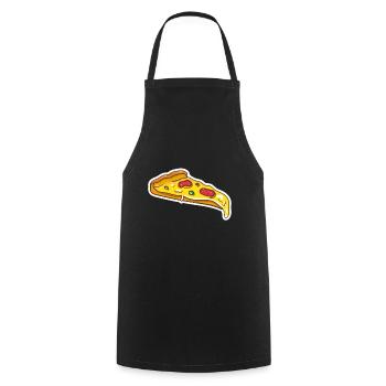 pizza - Tablier de cuisine - noir - Devant - AI Model Male 185 dark (185cm)