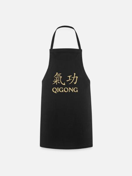 Qigong Qi Gong Tai Chi Thai Chi Chigong Yoga - Tablier de cuisine - noir
