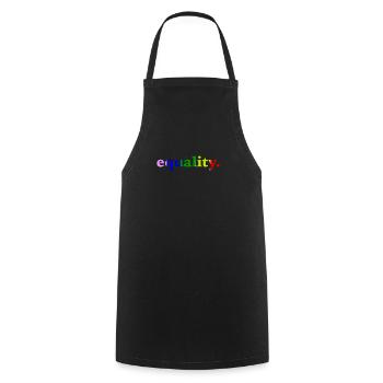 Gay Pride Gift - Cooking Apron - black - Front - AI Model Male 185 dark (185cm)