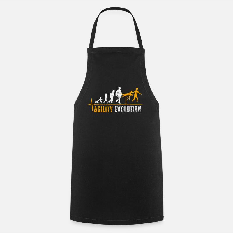 Naissance sport chien agilité - Tablier de cuisine - noir