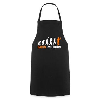 Darts evolution - Cooking Apron - black - Front - AI Model Male 185 dark (185cm)