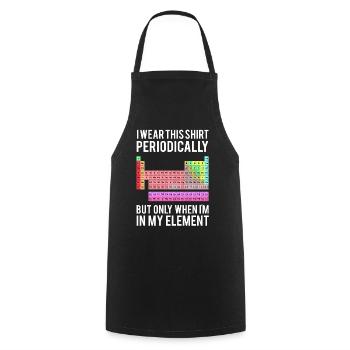 Chimie Geek Enseignant Nerd Drôle - Tablier de cuisine - noir - Devant - AI Model Male 185 dark (185cm)