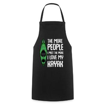 Kayak - Cooking Apron - black - Front - AI Model Male 185 dark (185cm)