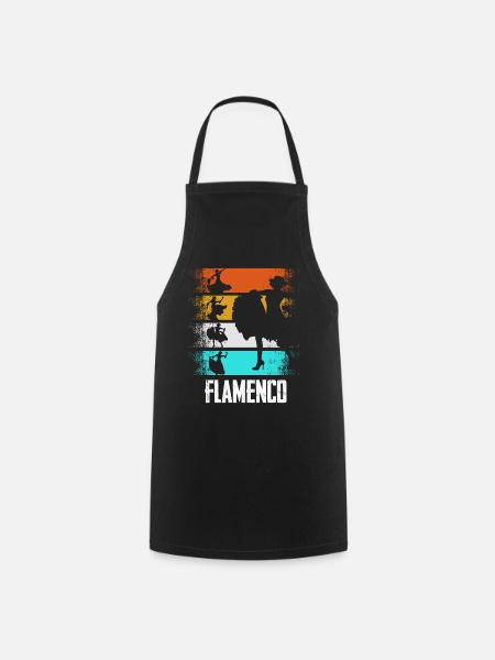 Flamenco Retro - Tablier de cuisine - noir