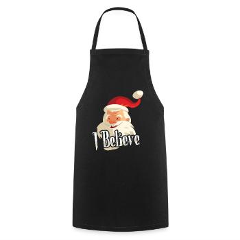 I believe in Santa Claus - Kochschürze - Schwarz - Vorne - AI Model Male 185 dark (185cm)