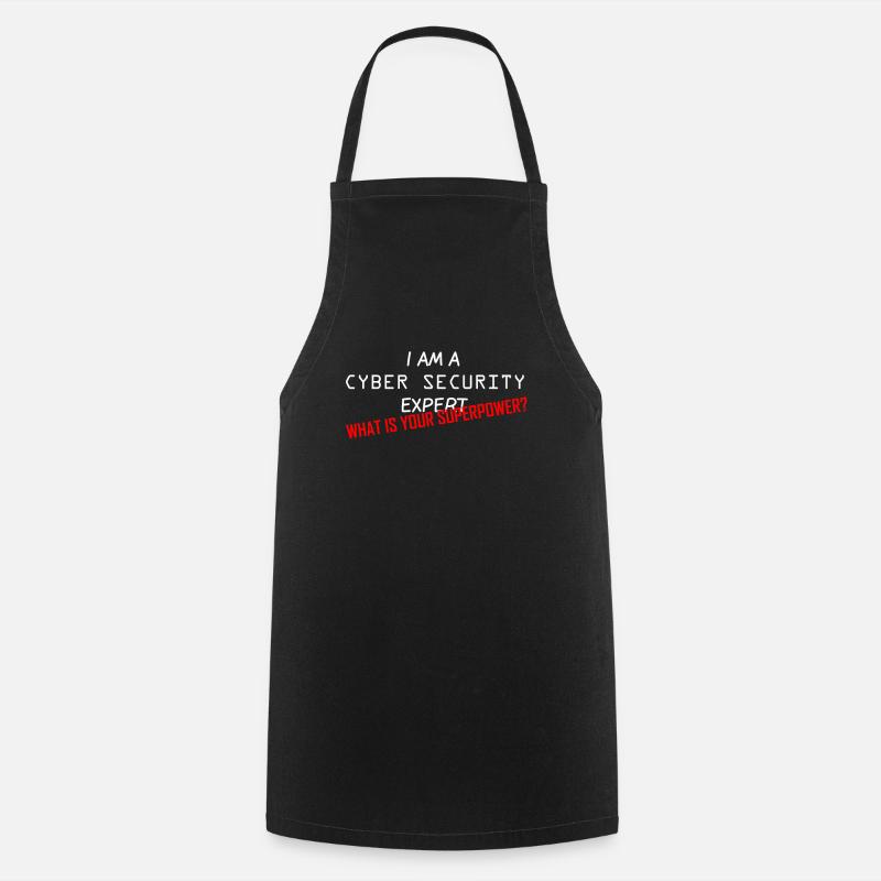 Expert en cybersécurité - Tablier de cuisine - noir