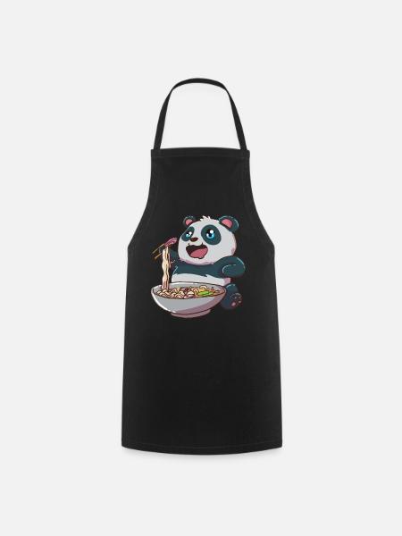 Ramen Pandabär - Kochschürze - Schwarz