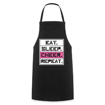 Cheerleading - Cooking Apron - black - Front - AI Model Male 185 dark (185cm)