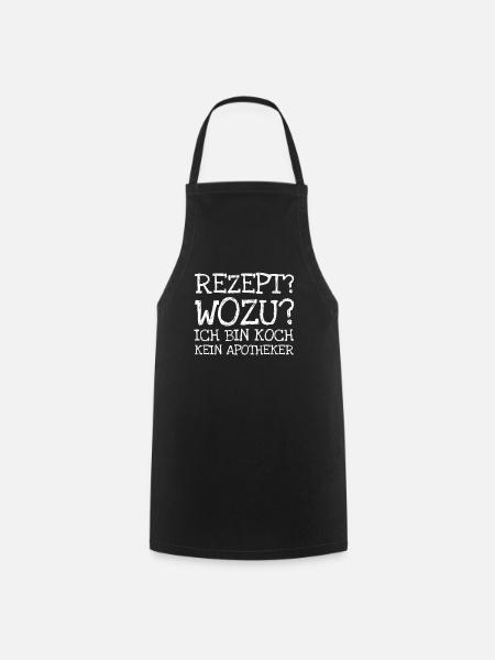Rezept? Wozu? Ich Bin Koch Kein Apotheker - Kochschürze - Schwarz