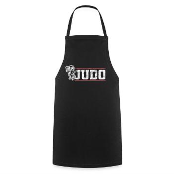 judo - Cooking Apron - black - Front - AI Model Male 185 dark (185cm)