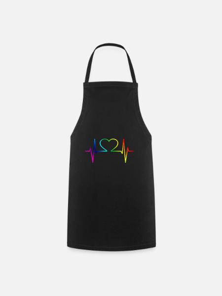 Gay Pride Gift - Cooking Apron - black