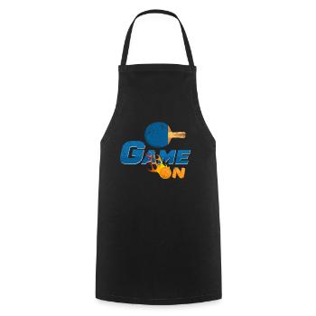 Jeu de cadeau de joueur de tennis de table Pingpong - Tablier de cuisine - noir - Devant - AI Model Male 185 dark (185cm)