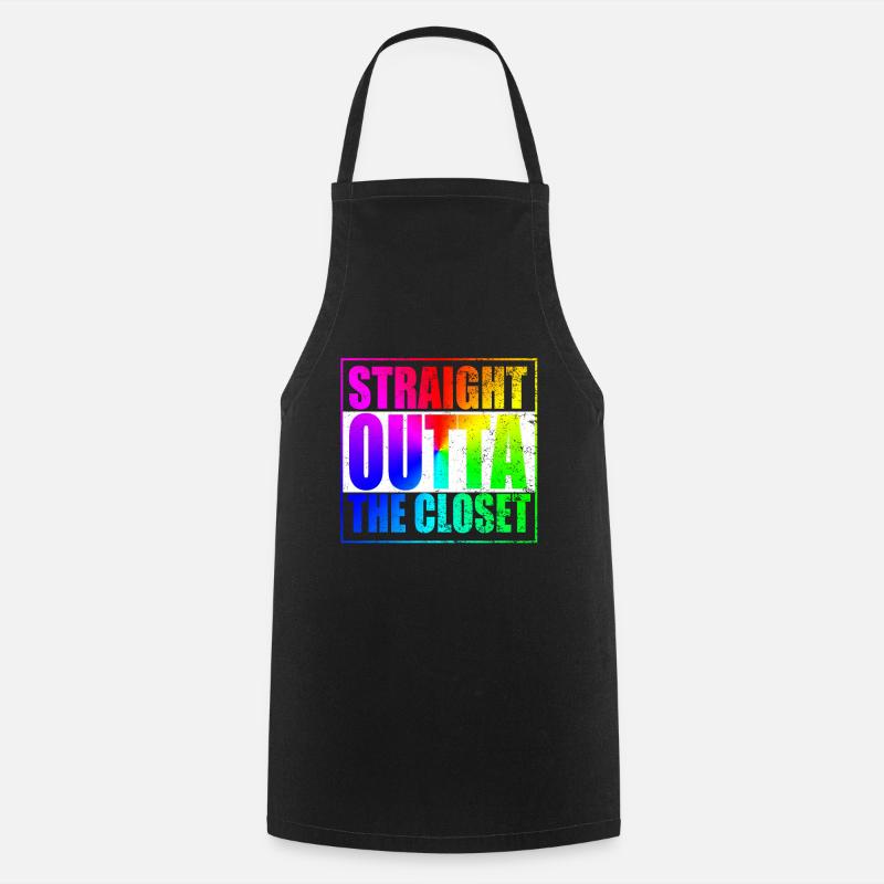 Gay Pride Geschenk - Kochschürze - Schwarz
