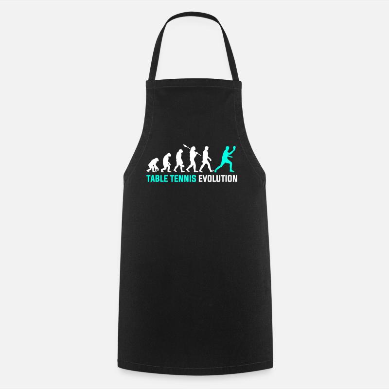 Evolution du tennis de table - Tablier de cuisine - noir