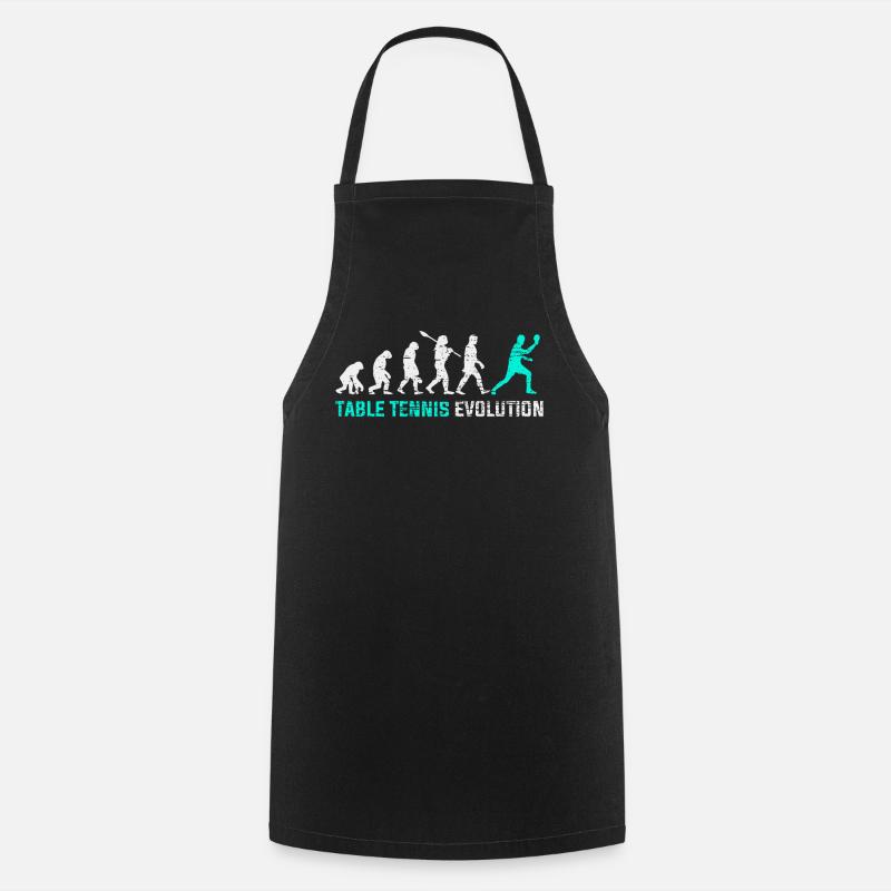 Table Tennis Evolution Joueuse De Tennis De Table - Tablier de cuisine - noir