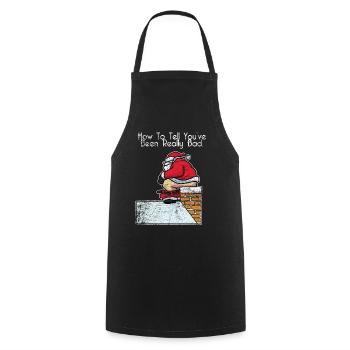 Chimney sweep christmas gift - Cooking Apron - black - Front - AI Model Male 185 dark (185cm)