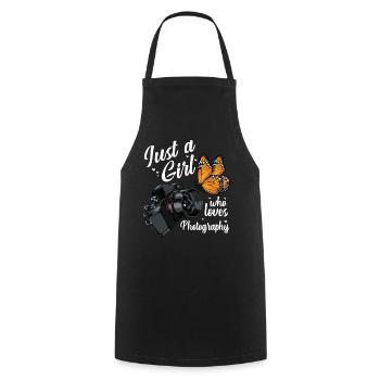 photographer - Cooking Apron - black - Front - AI Model Male 185 dark (185cm)