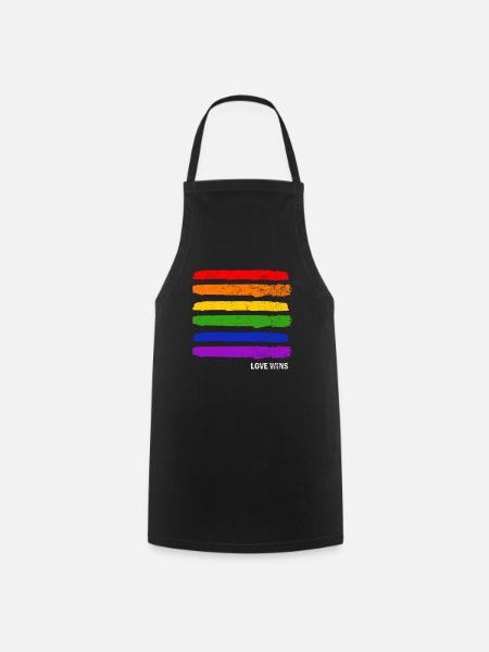 Cadeau Gay Pride - Tablier de cuisine - noir