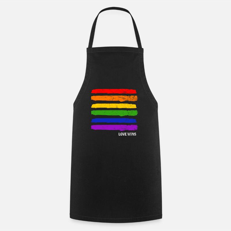 Cadeau Gay Pride - Tablier de cuisine - noir